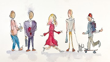 Tips for Sketching People in Urban Scenes | Sketchy Brett