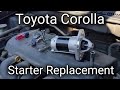 How to replace the starter in a 2003 2004 2005 2006 2007 2008 Toyota Corolla