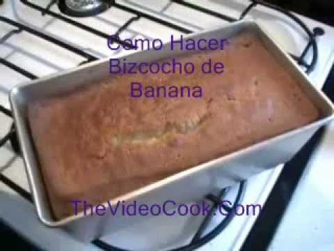 Como Hacer Pan De Guineos (Banana) - YouTube
