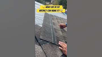 😮 what did he do wrong? Can name it? 😱 #video #reels #roofing #roofers #roofs #work #trending