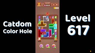 Catdom Level 617 walkthrough | Color Hole 🐱🕳️| Solutionguruji