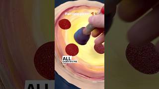 [clip] How to paint pizza! 🎨🍕 #art #painting #acrylicpainting #easypainting #howto #tutorials