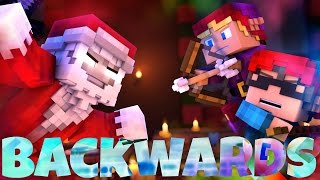 Video thumbnail of "♫"Santa Claus is Running This Town"♫ A Minecraft Parody Backwards"