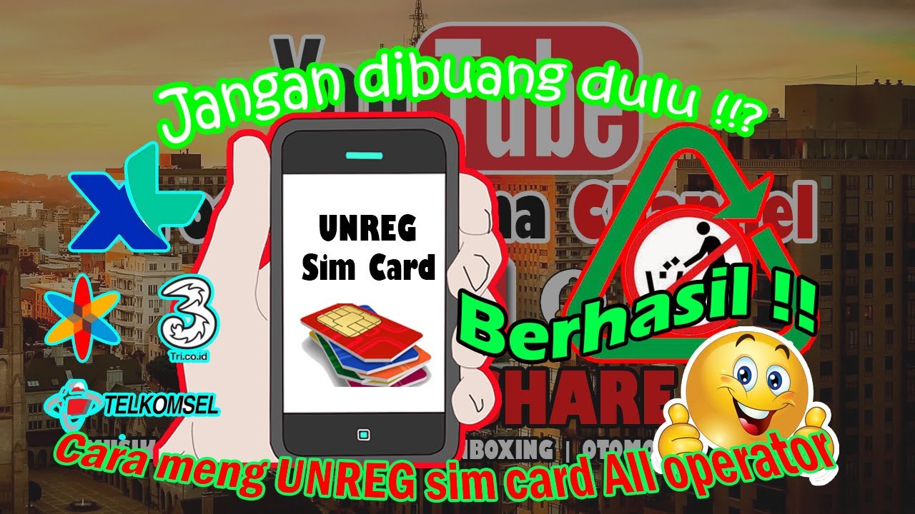 Cara Unreg kartu SIM  card  Kartu HP XL AXIS  Via SMS 