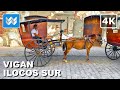 [4K] Kalesa Ride Tour in Vigan Ilocos Sur Philippines 🇵🇭 Horse-Drawn Carriage | Calle Crisologo