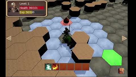 Beneath, a Hex Based Roguelike demo