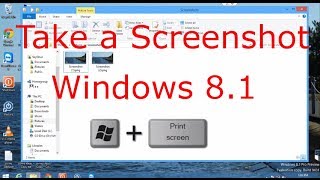 to take screenshot in Windows 8 or 8.1 - Windows 8.1 Tutorial - YouTube