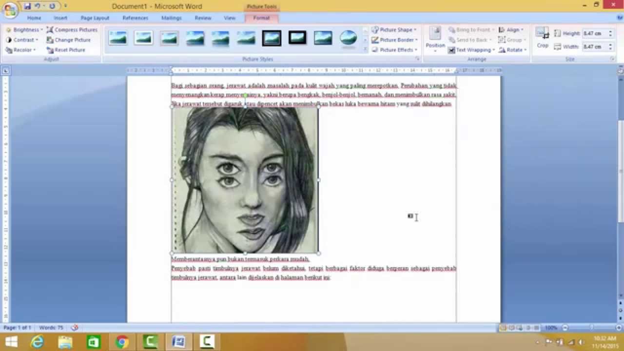 Panduan Belajar Microsoft Word Cara Memasukkan Foto Di Ms ...