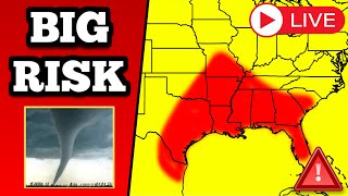 BREAKING Tornado Warning In Texas  Tornadoes, Huge Hail Possible  With Live Storm Chaser