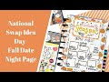 National Swap Ideas Day- Fall Date Night Sheet