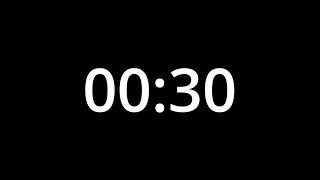 30-Second Countdown Timer | black | Focus & Precision ⏳🔥