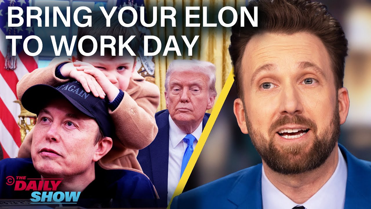 Elon Musk Crashes the Oval Office To Talk DOGE & Trump Pushes Gaza Takeover  | The Daily Show