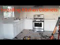 Installing RTA Kitchen Cabinets (Our DIY Farm House Kitchen)