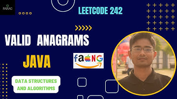Valid Anagram | Leetcode #242 | JAVA | DSA |  Coding Interview Question