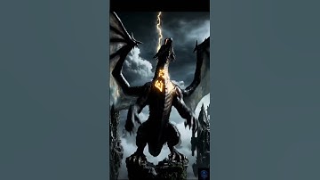 Warrior Rides Colossal Dragon Through Lightning