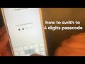 How to change 4 digits passcode to 6 digits and vise versa  كيفية تغيير رمز المرور من ٦ إلى ٤ أرقام