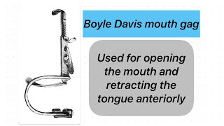 Ent Instruments 8 Tonsillectomy Boyles Davis Mouth Gag With Tongue Depressor