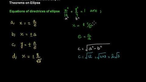 Exam prep – F.Sc  Math LEC 5: Conic Section