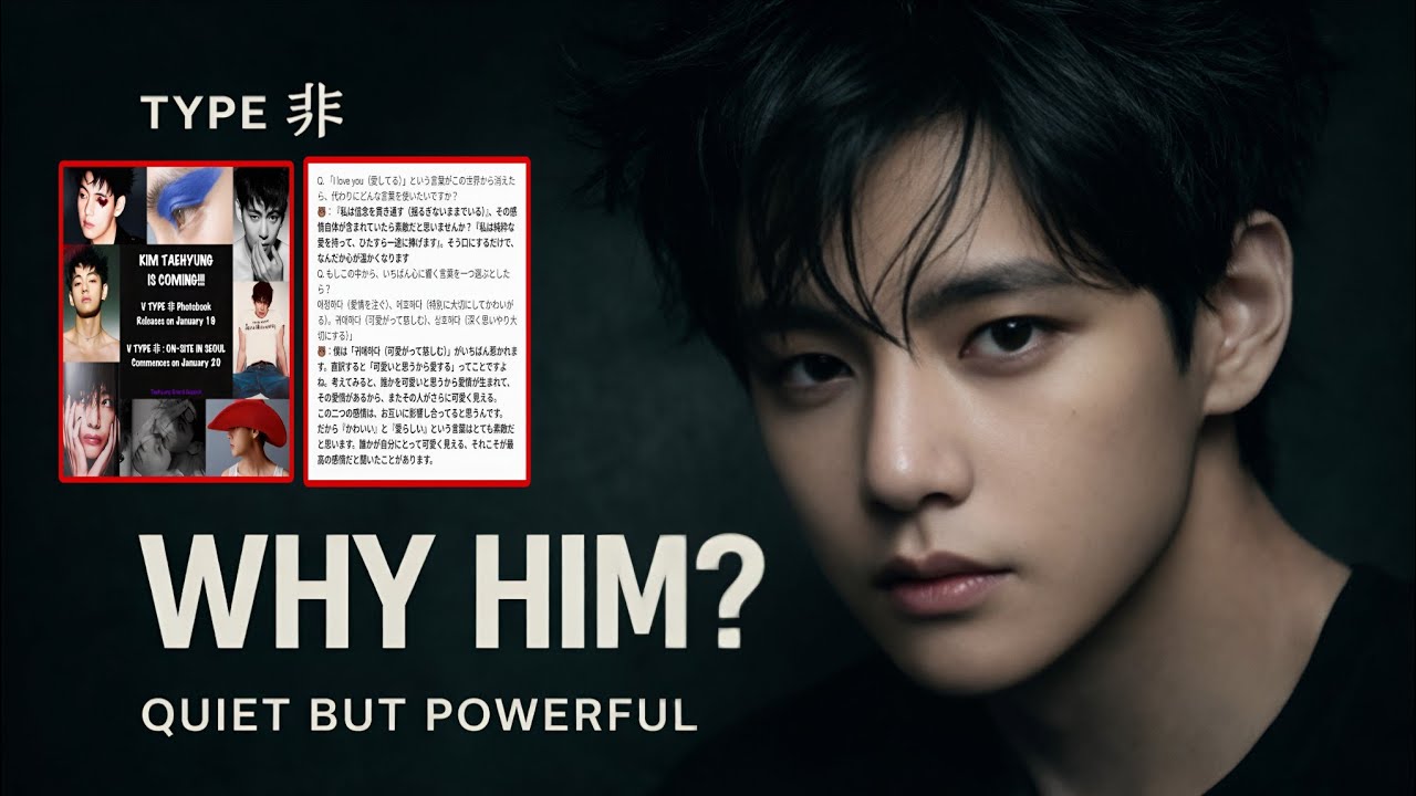 1 Minute Ago! On Trending! V’s “TYPE 非” Is Almost Here — His Words, His Heart, His Quiet Power