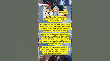 Thumbnail of Cut Meyriska mengaku banyak kehilangan Job setelah berhijab#fypシ゚viral #trendingshort