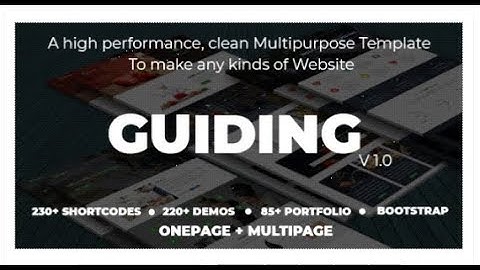 Guiding - Creative Pro Multipurpose HTML5 Template | Themeforest Templates