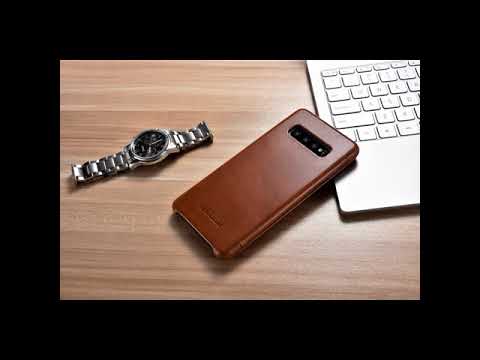 ICARER Samsung Galaxy S10 Vintage Genuine Leather Case Brown