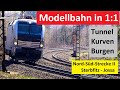 Modellbahn 1zu1 - Altbaustrecke zwischen Sterbfritz und Jossa - AE #329