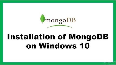 Installation of MongoDB on Windows 10
