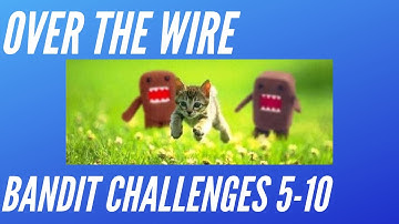 Over The Wire Bandit Wargame Levels 5-10 Tutorial and Walkthrough