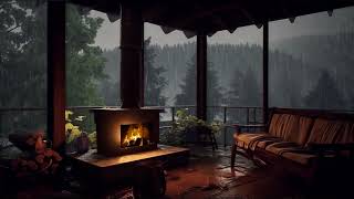 "Nature's Lullaby: Transform Your Balcony into a Rainy Sanctuary with the Therapeutic Ambiance of D