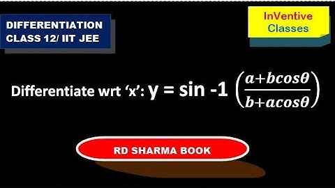 If y=sin^(-1)((a+bcosx)/(b+acosx)), prove that dy/dx=-sqrt(b^2-a^2)/(b+acosx)