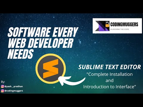 Sublime Text Editor: Installation and Interface lookup || Best Text Editor? 2022 || @Codingmuggers