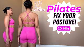 FIX YOUR POSTURE ✨ 20 Min Pilates for BACK PAIN RELIEF Beginner