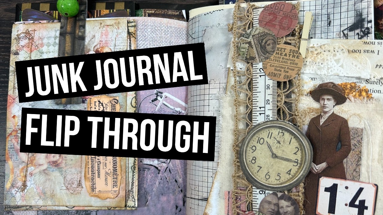 ✨ Vintage Junk Journal Flip Through | Handmade Junk Journal