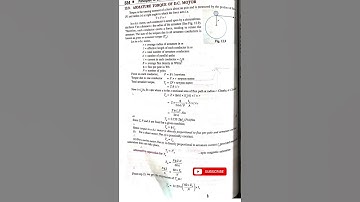Torque Equation of Dc Motor#bee#motor#machines#torque