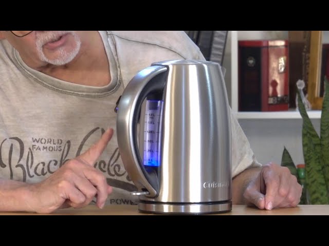 Cuisinart 1.7-Liter Stainless Steel Cordless Electric Kettle with 6 Preset  Temperatures