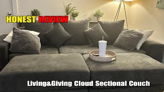Living&Giving Cloud Sectional Couch Review | Best No-Assembly Modular Sofa?