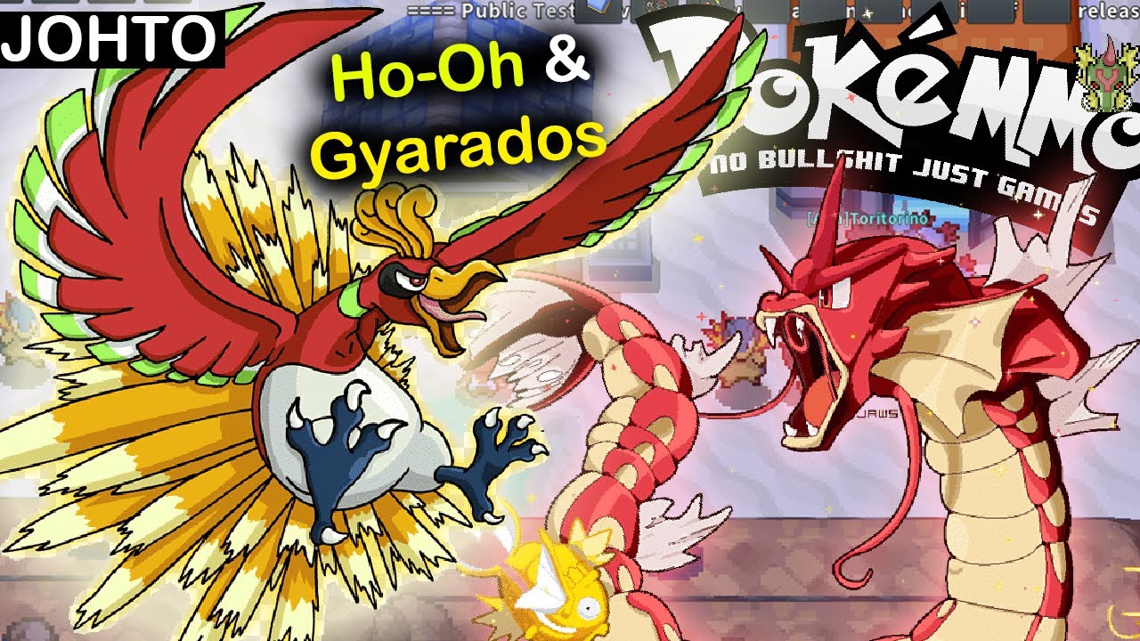 HO-OH LENDÁRIO E GYARADOS VERMELHO EM JOHTO