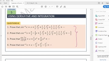 Expansion Of Functions | Crash Course | MU | M1