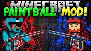 Minecraft | PAINTBALL MOD!!! | Guns, Bases, and MORE!! | Mod Showcase [1.8]
