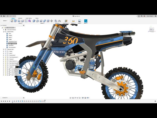 Autodesk Fusion 360 Cloud | Dirt Bike Engineering Demo