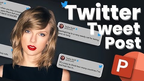 Making Attractive 🤩 Twitter Tweet Post in PowerPoint
