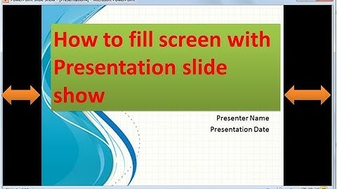 Hoe u een PowerPoint-presentatie op volledig scherm presenteert