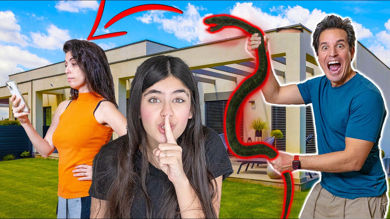 מתחנו את אמא ליום האהבה! הבאנו נחש אמיתי הביתה😂