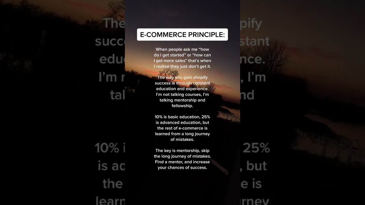E-commerce principle 