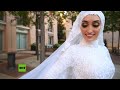 La explosión en Beirut interrumpe la sesión fotográfica de una novia