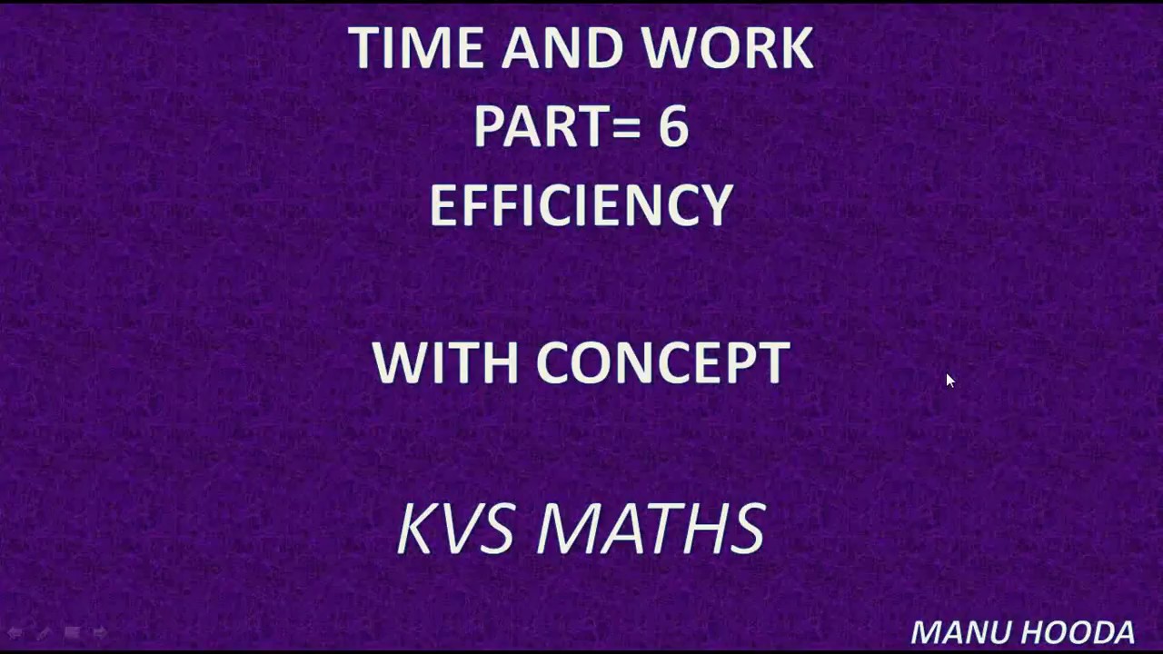 P 6 time and work efficiency related questions with awesome and easy