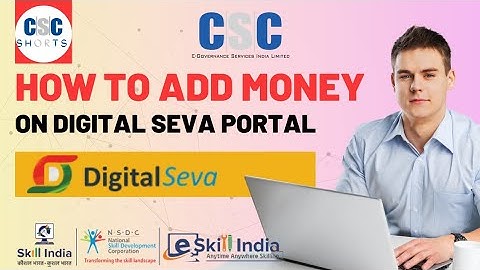 How to Add Money On CSC Digital Seva Portal  #csc #digitalsevaportal #digitalservices #cscacademy