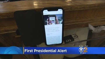 First Test Of National Alert System Begins -- Not Everyone Receives It