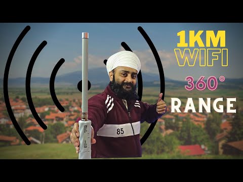 1 किलो मीटर WIFI | How to Make 360° WIFI Zone Mikrotik Groove 52 AC Dual Band Access Point Router